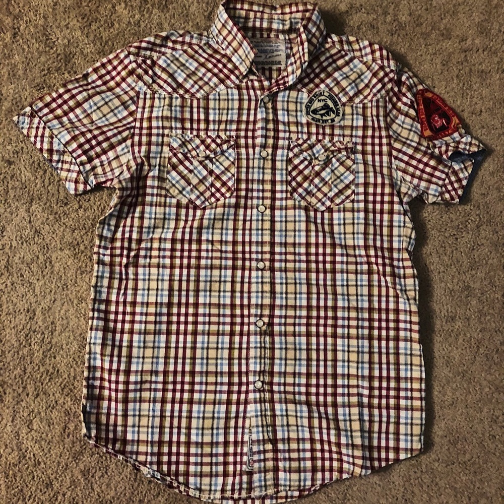 Men’s Super Bad Short Sleeved Button Down